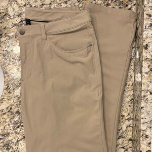 Lululemon ABC Classic Fit 5 Pocket Pants. Khaki. 34x32